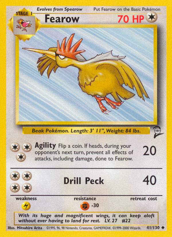 Fearow — Base Set 2 #041/130
