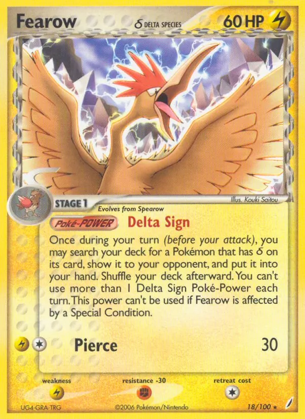 Fearow (Delta Species) — Crystal Guardians #18/100