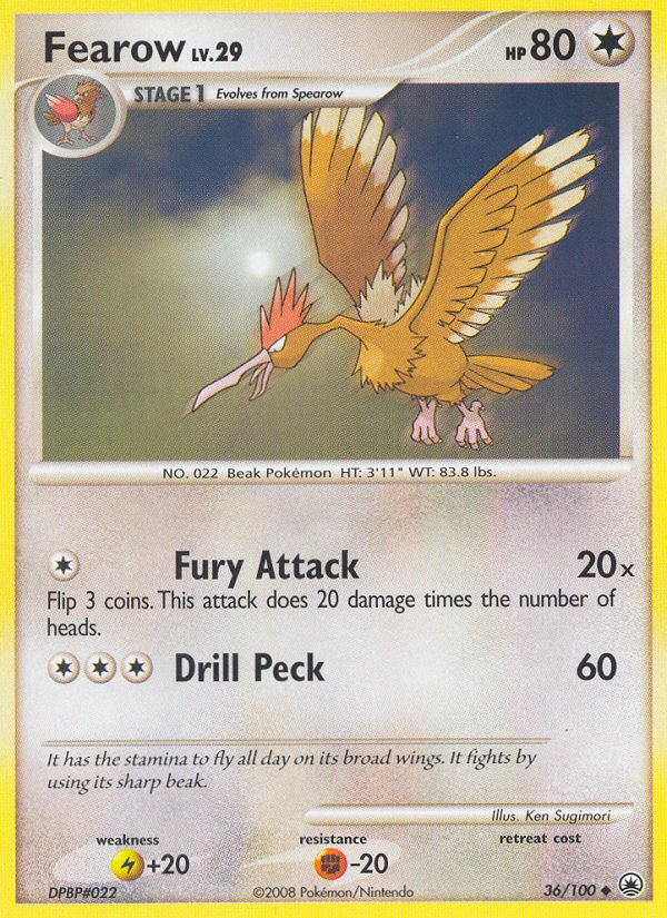 Fearow — Majestic Dawn #36/100