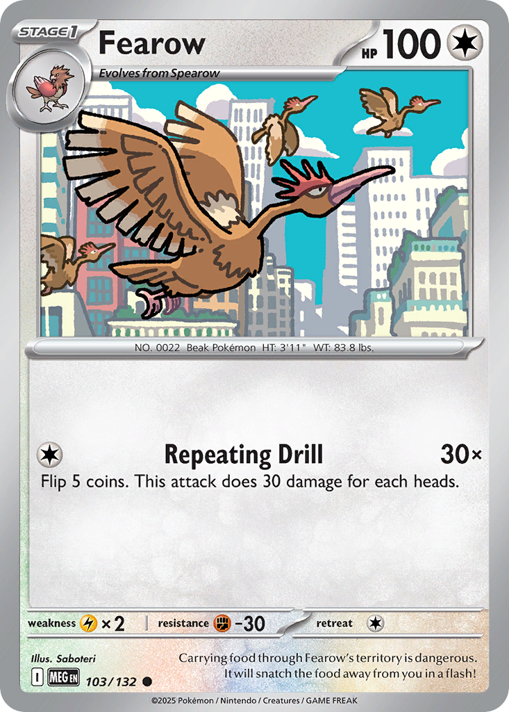 Fearow — ME01: Mega Evolution #103/132