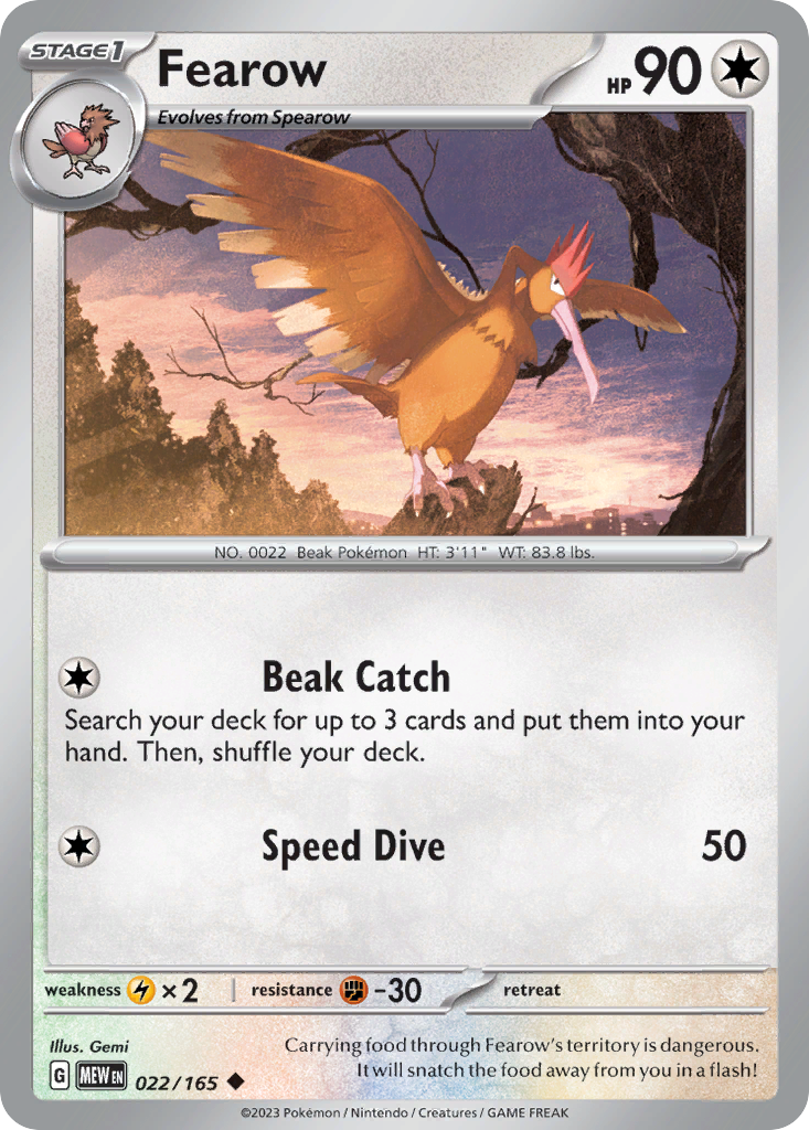 Fearow — SV: Scarlet & Violet 151 #022/165