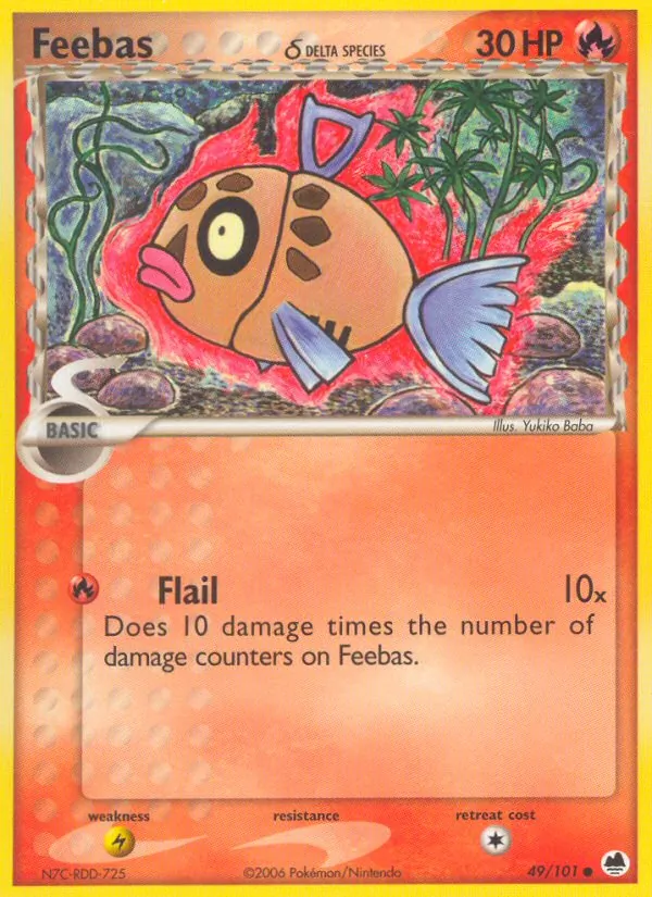 Feebas (Delta Species) — Dragon Frontiers #49/101