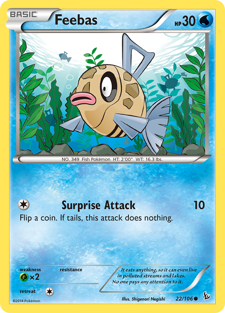 Feebas — XY - Flashfire #22/106