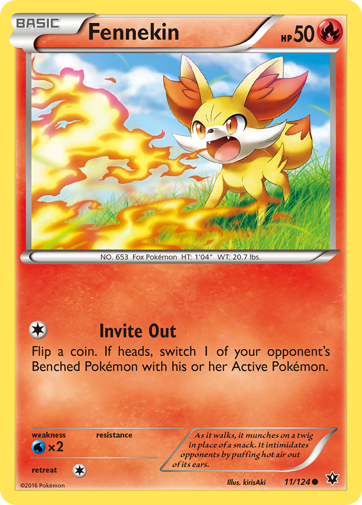 Fennekin (11) — XY - Fates Collide #11/124