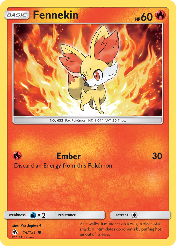 Fennekin (14) — SM - Forbidden Light #14/131