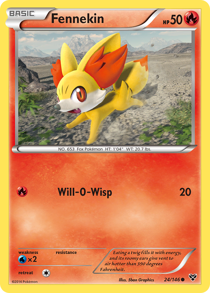 Fennekin — XY Base Set #24/146