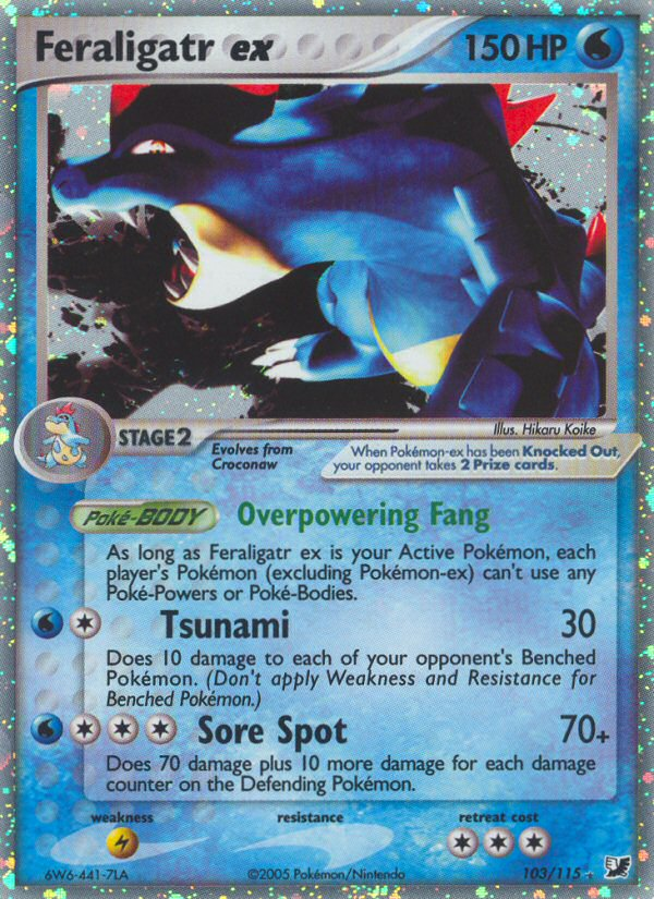 Feraligatr ex — Unseen Forces #103/115