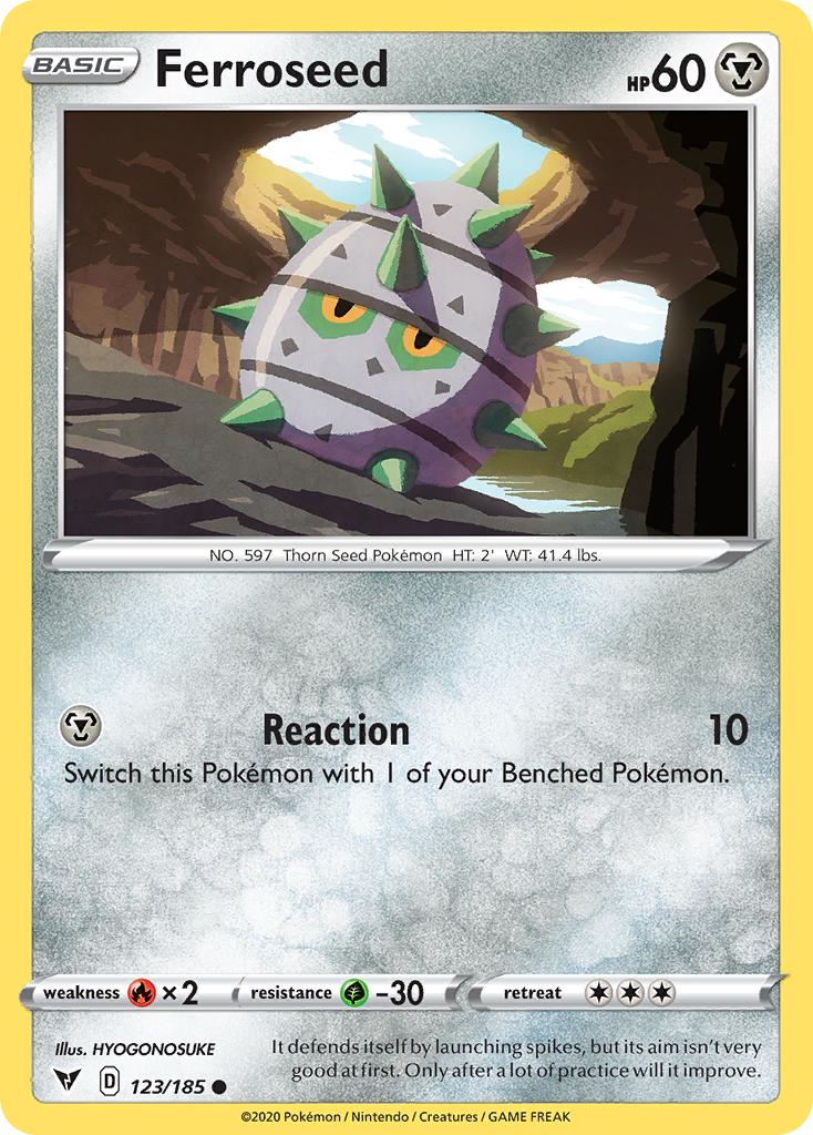Ferroseed — SWSH04: Vivid Voltage #123/185