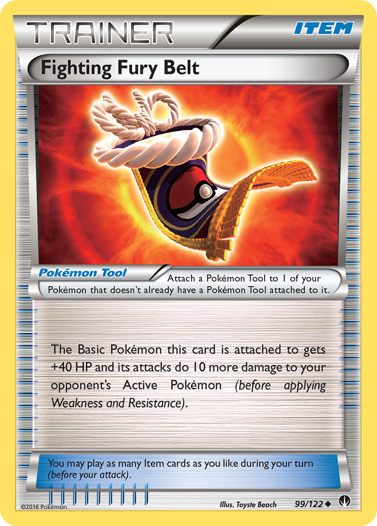 Fighting Fury Belt — XY - BREAKpoint #99/122