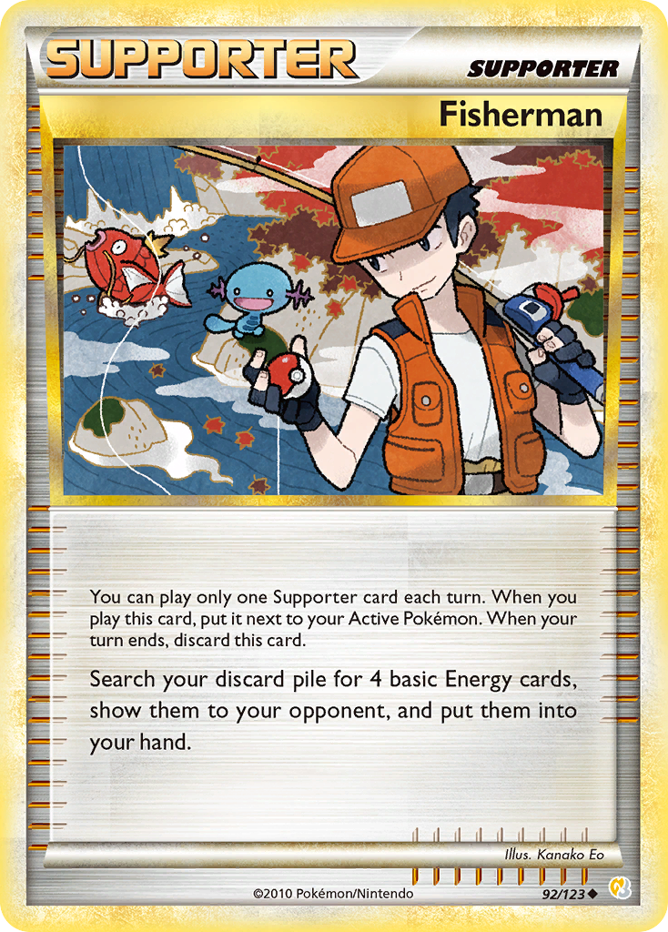Fisherman — HeartGold SoulSilver #92/123
