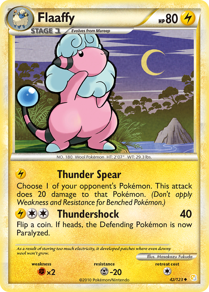 Flaaffy — HeartGold SoulSilver #42/123