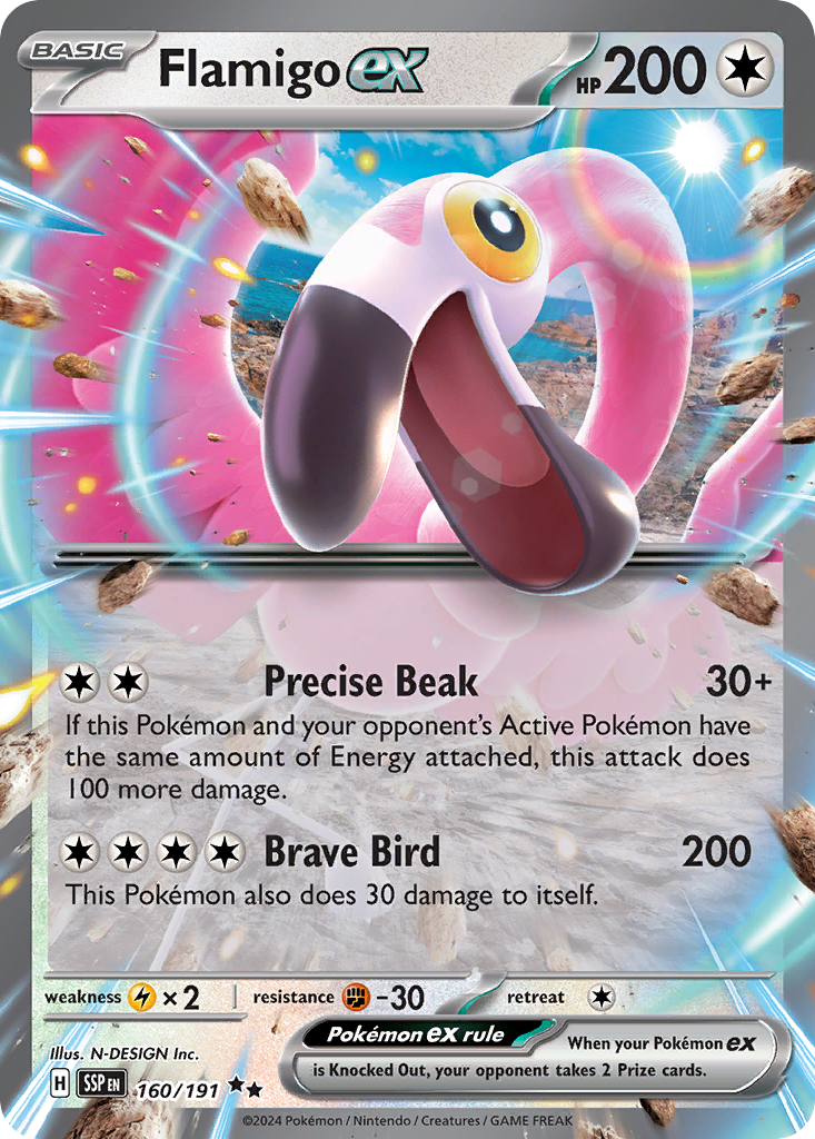 Flamigo ex — SV08: Surging Sparks #160/191