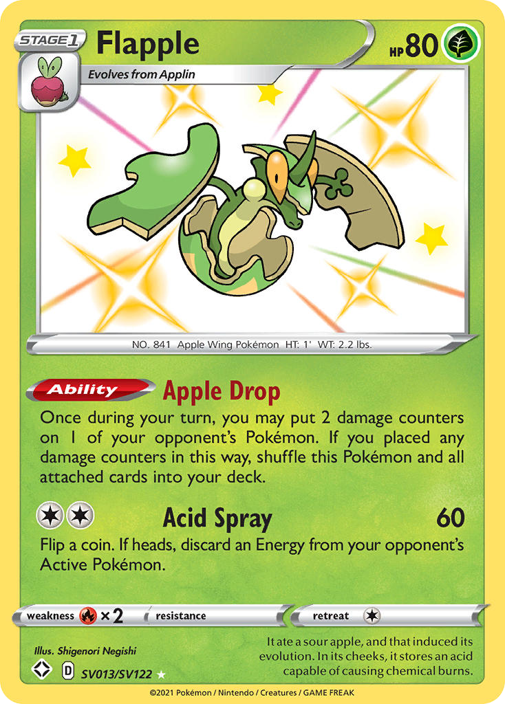Flapple — Shining Fates: Shiny Vault #SV013/SV122