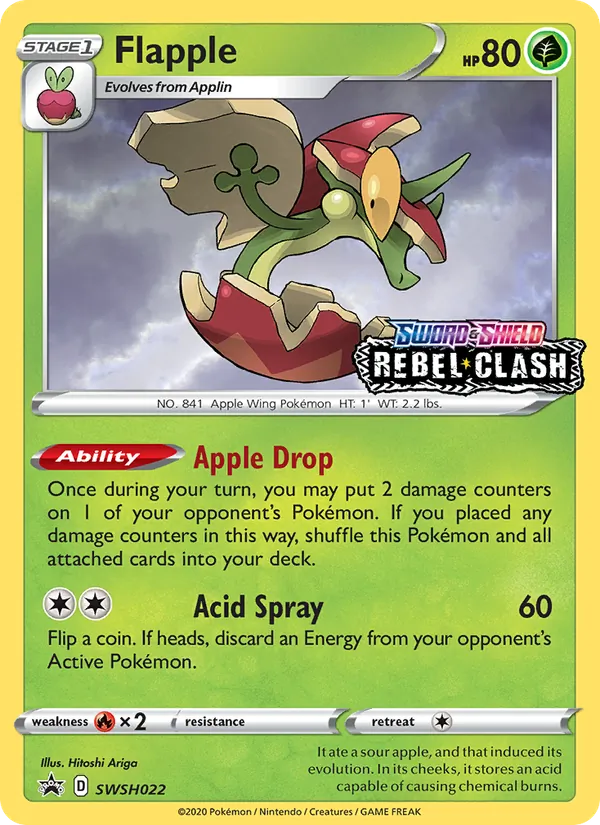 Flapple — SWSH: Sword & Shield Promo Cards #SWSH022