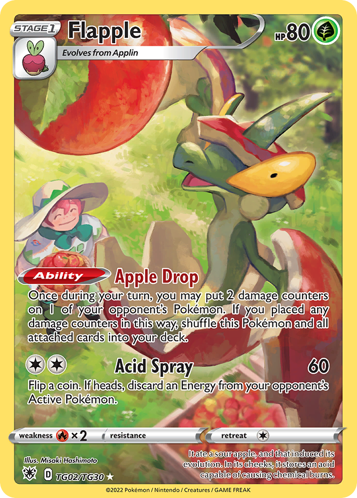 Flapple — SWSH10: Astral Radiance Trainer Gallery #TG02/TG30
