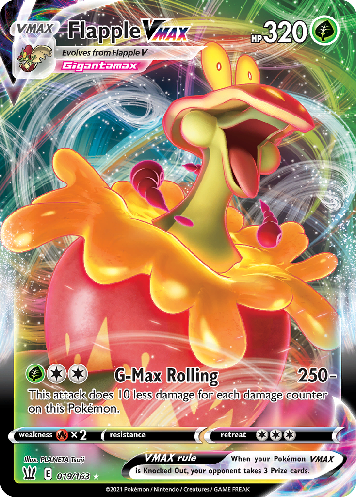 Flapple VMAX — SWSH05: Battle Styles #019/163