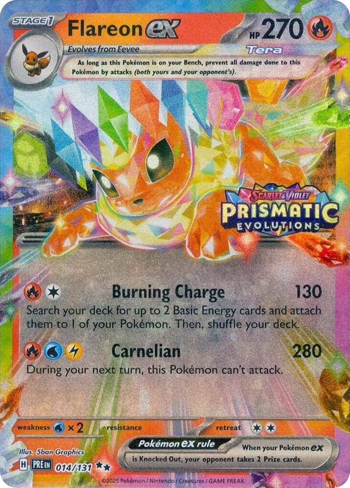 Flareon ex — Miscellaneous Cards & Products #014/131