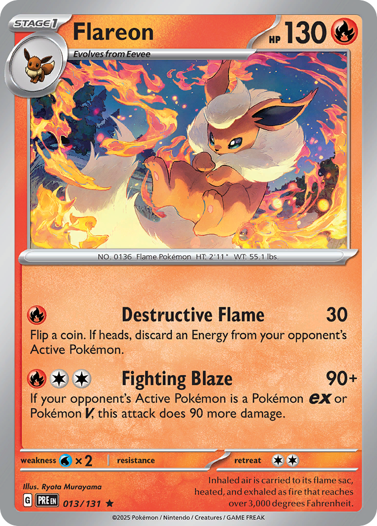 Flareon — SV: Prismatic Evolutions #013/131