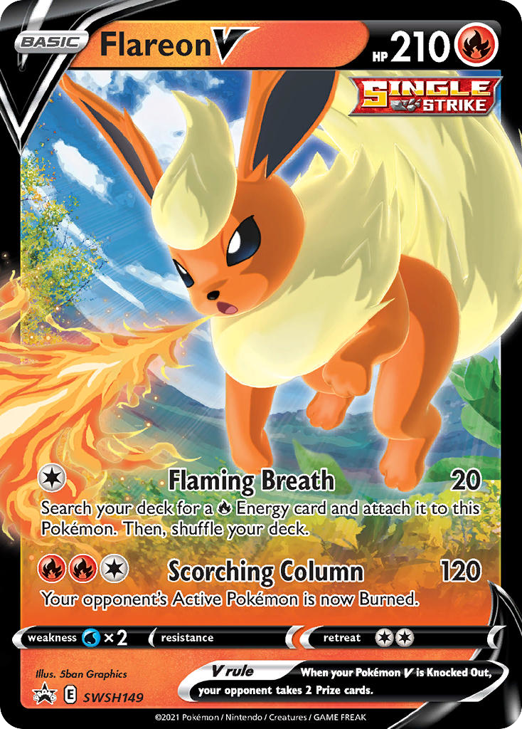 Flareon V — Prize Pack Series Cards #SWSH149