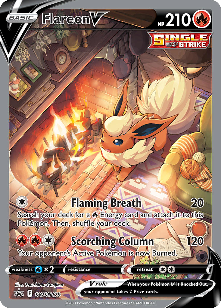 Flareon V — SWSH: Sword & Shield Promo Cards #SWSH179