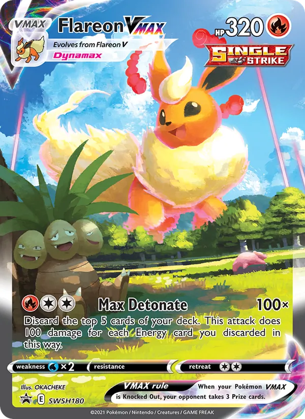 Flareon VMAX — Jumbo Cards #SWSH180