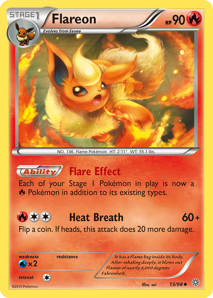 Flareon — XY - Ancient Origins #13/98