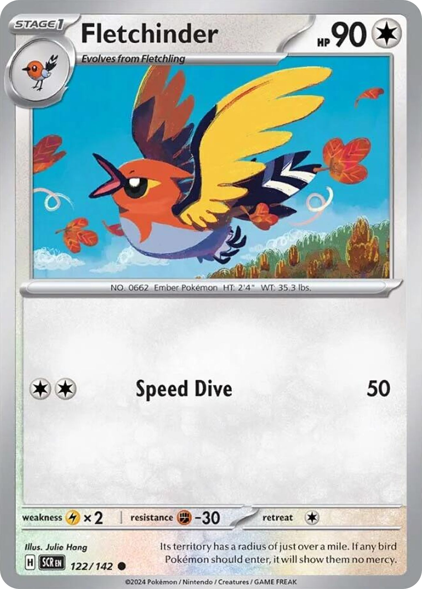 Fletchinder — SV07: Stellar Crown #122/142