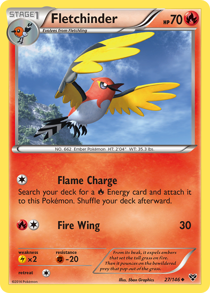 Fletchinder — XY Base Set #27/146