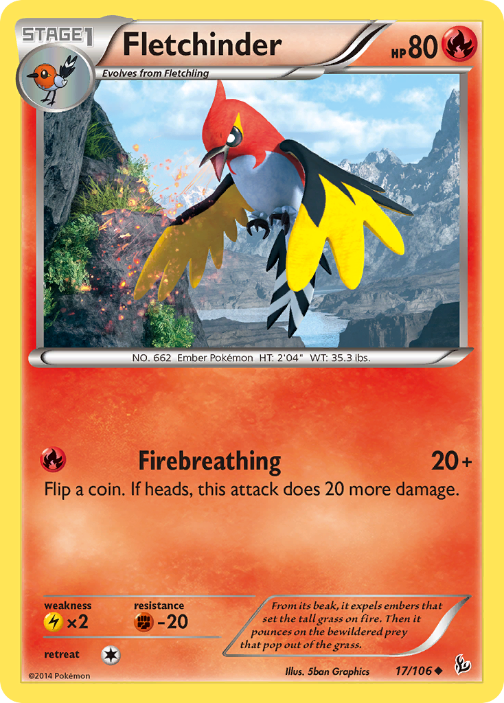 Fletchinder — XY - Flashfire #17/106