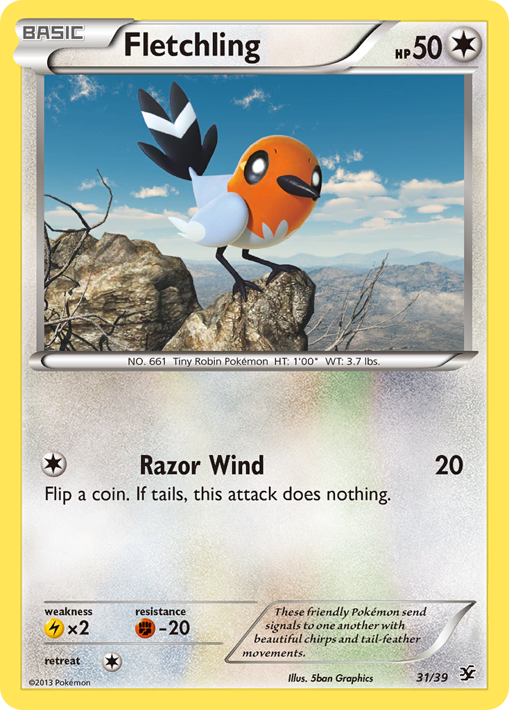 Fletchling — Kalos Starter Set #31/39