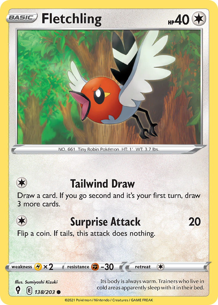 Fletchling — SWSH07: Evolving Skies #138/203