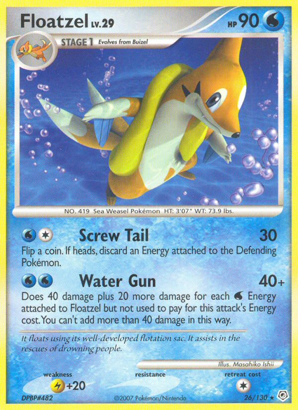 Floatzel — Diamond and Pearl #26/130