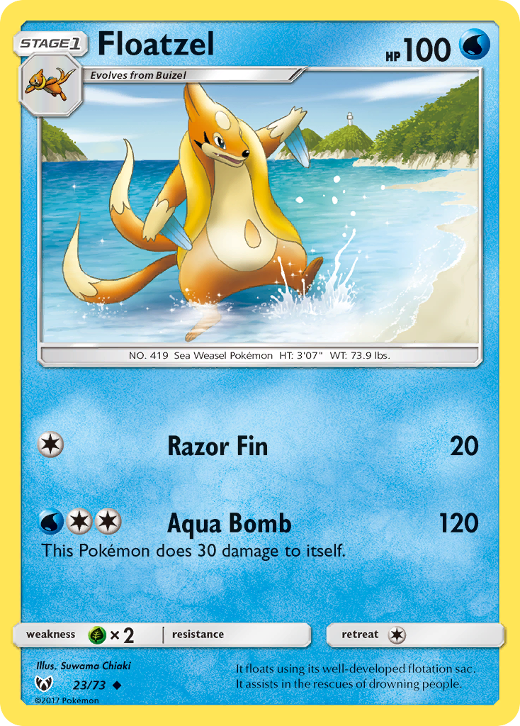Floatzel — Shining Legends #23/73