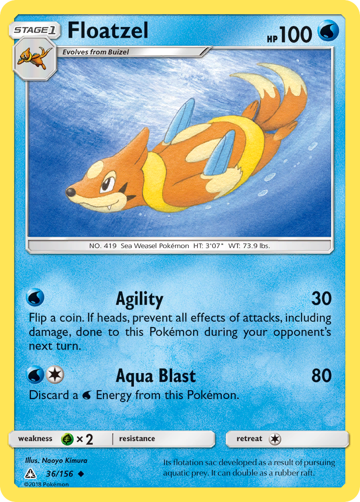 Floatzel — SM - Ultra Prism #36/156