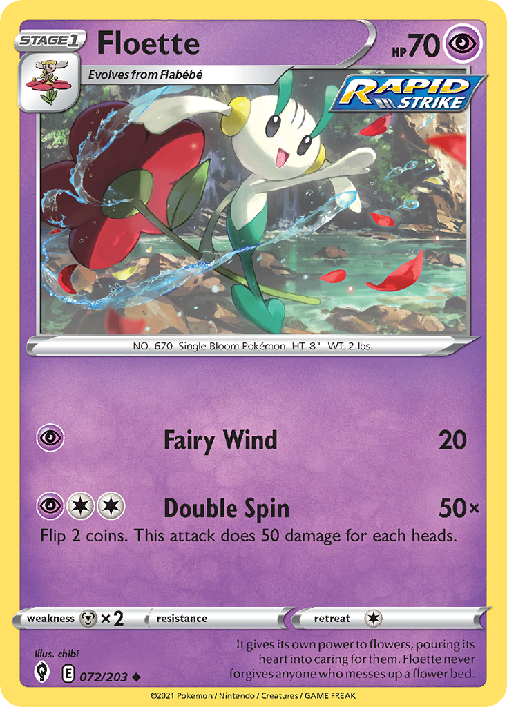 Floette — SWSH07: Evolving Skies #072/203