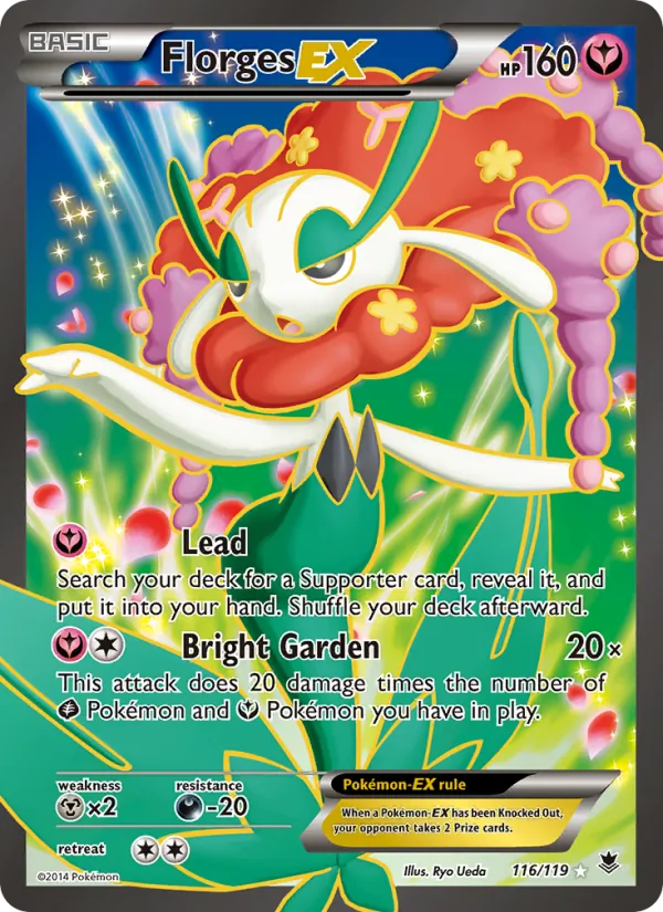 Florges EX (116 Full Art) — XY - Phantom Forces #116/119
