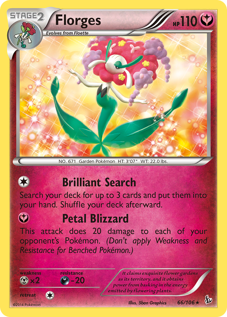 Florges — XY - Flashfire #66/106