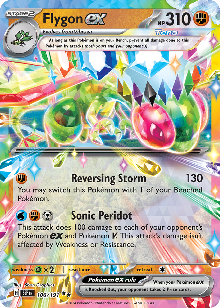 Flygon ex — SV08: Surging Sparks #106/191