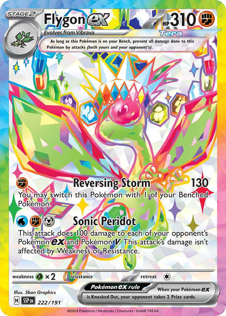 Flygon ex — SV08: Surging Sparks #222/191