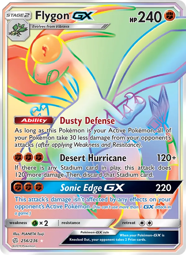 Flygon GX (Secret) — SM - Cosmic Eclipse #256/236