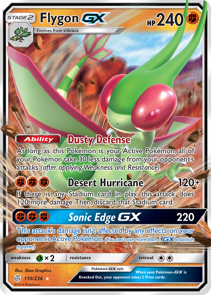 Flygon GX — SM - Cosmic Eclipse #110/236
