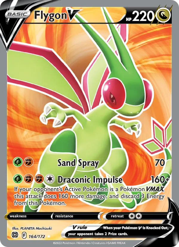 Flygon V (Full Art) — SWSH09: Brilliant Stars #164/172