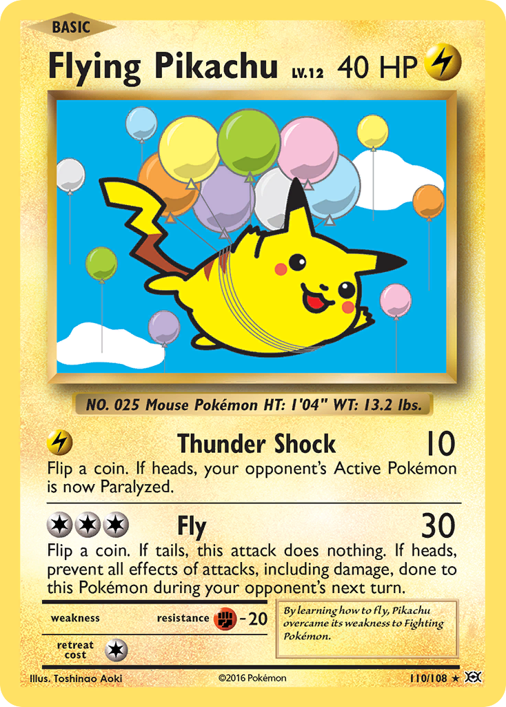 Flying Pikachu — XY - Evolutions #110/108