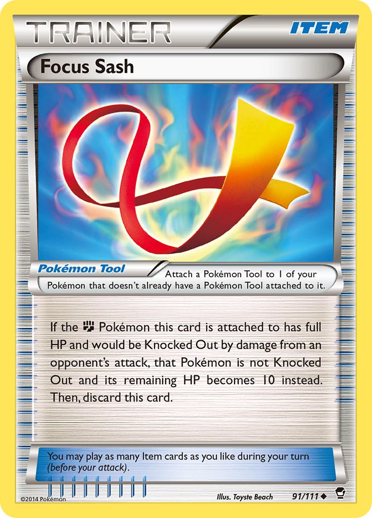 Focus Sash — XY - Furious Fists #91/111