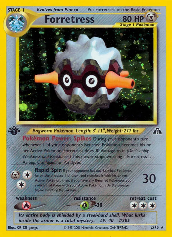 Forretress (2) — Neo Discovery #02/75