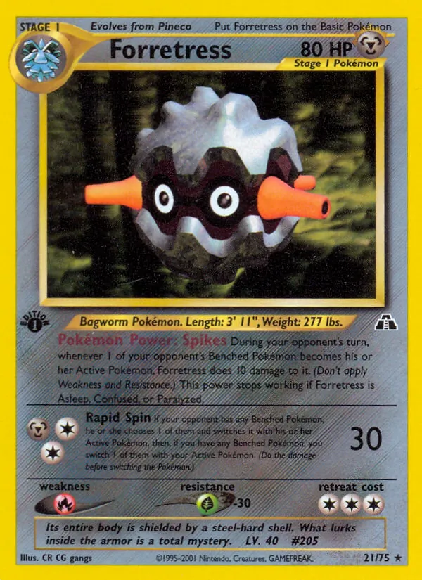 Forretress (21) — Neo Discovery #21/75