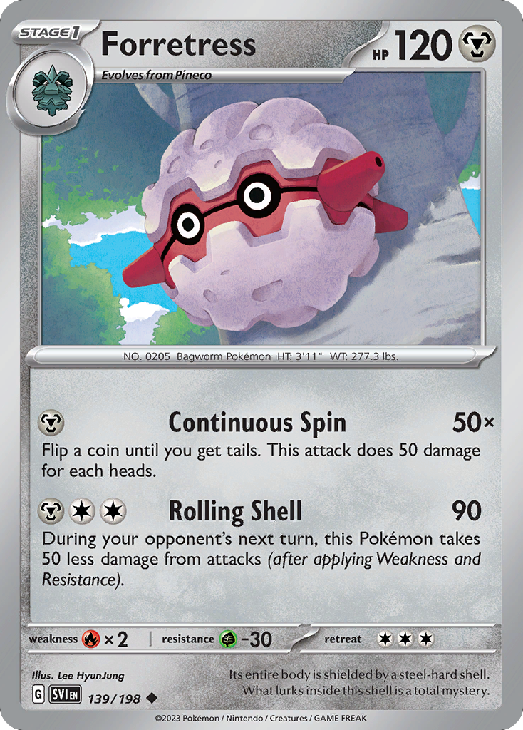 Forretress — SV01: Scarlet & Violet Base Set #139/198