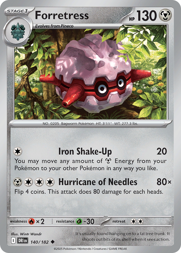Forretress — SV10: Destined Rivals #140/182