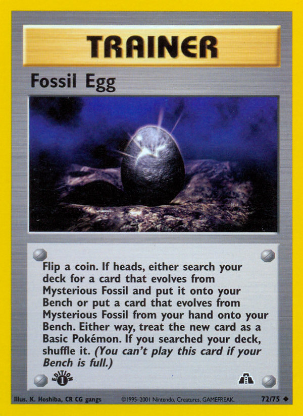 Fossil Egg — Neo Discovery #72/75
