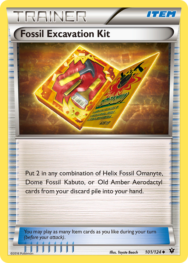 Fossil Excavation Kit — XY - Fates Collide #101/124